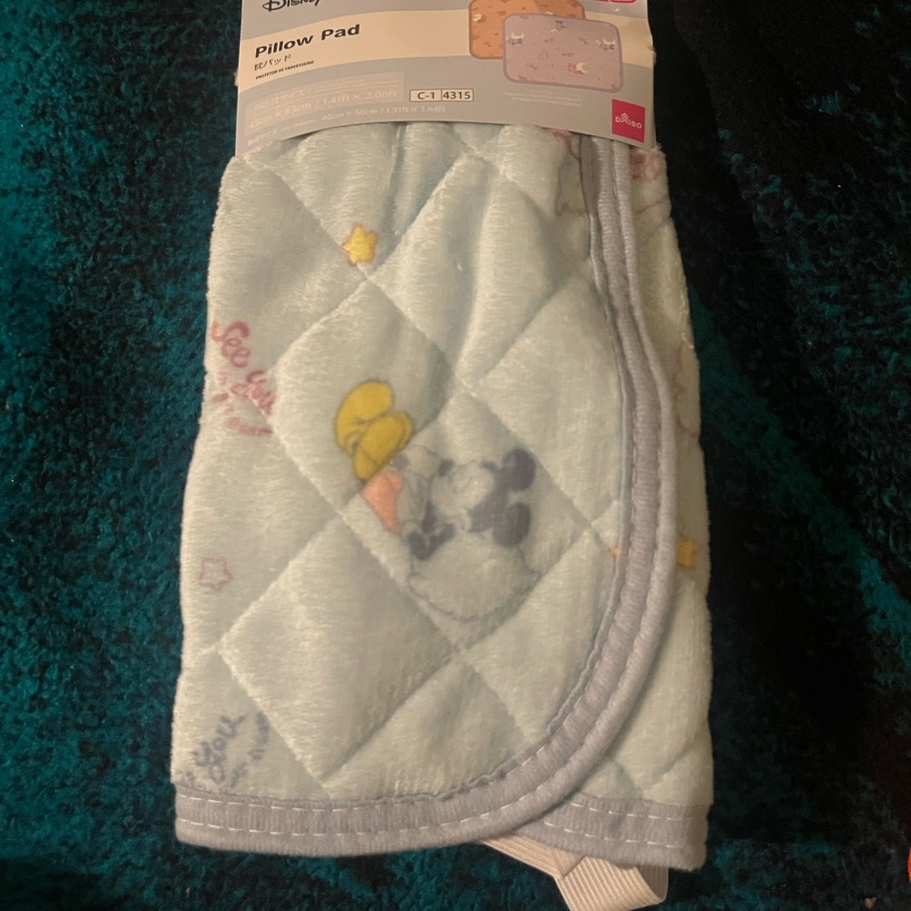 Disney Kids Pillow Pad - Soft Pastel Blue